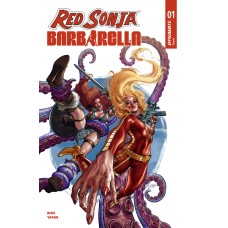 RED SONJA BARBARELLA #1 CVR C DIEGO YAPUR VAR