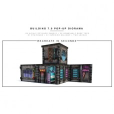 EXTREME SETS BUILDING 7 POP UP 1/18 SCALE DIORAMA (Net) (C: