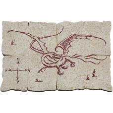 LORD OF THE RINGS RED DRAGON MAP MAGNET (Net)